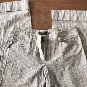 Dress pants with pinstripes